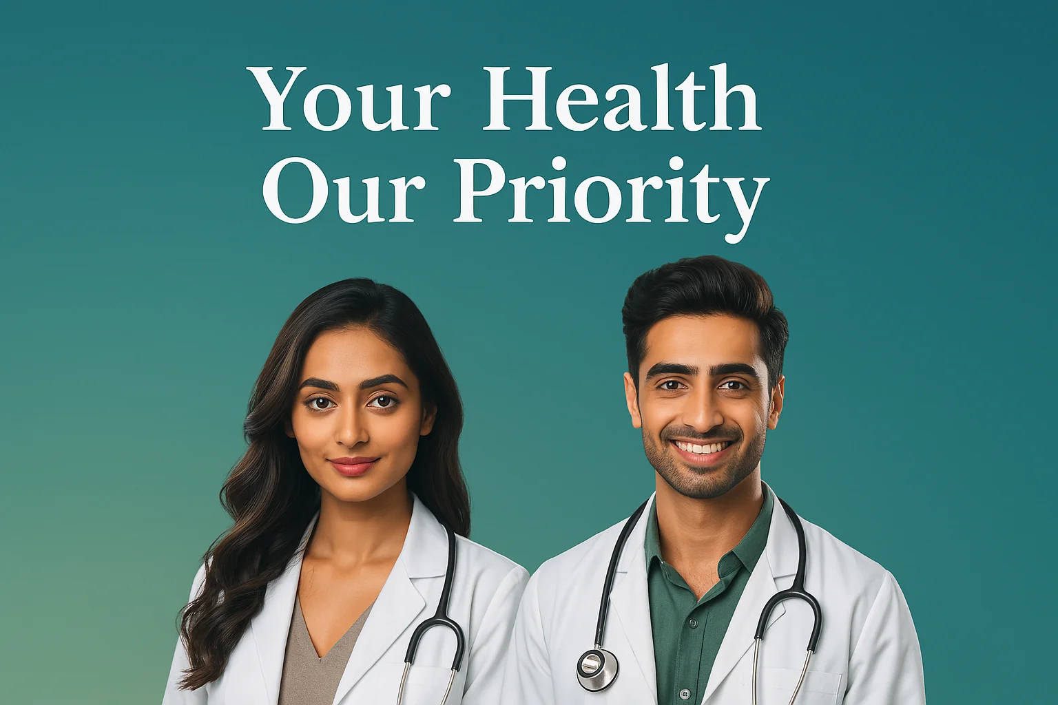Professional doctor with arms crossed in white coat